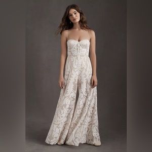 BHLDN Genevieve Jumpsuit; size 8; never worn with tags